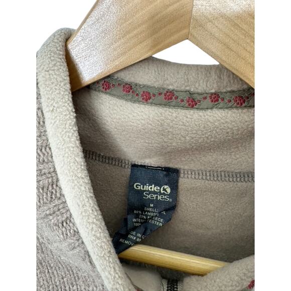 Gander Mountain Guide Series Tan Lambswool Blend Full Zip Vest Women's Medium - Picture 13 of 14